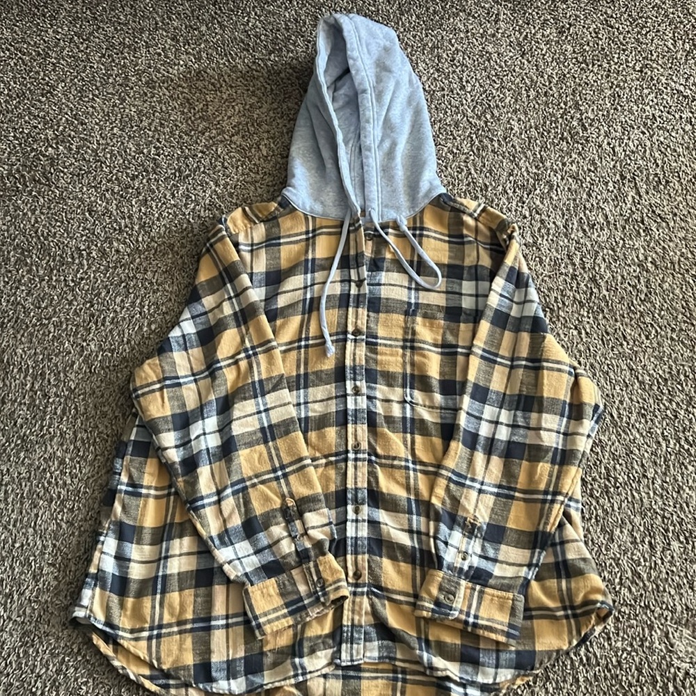 Women’s American Eagle AE Flannel Hoodie